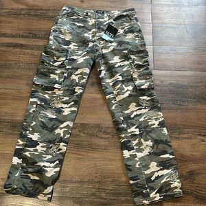 Boohoo Man Camo  Paisley Cargo Jeans